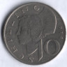 Монета 10 шиллингов. 1974 год, Австрия.