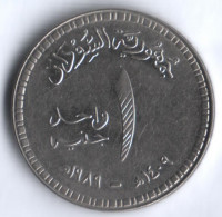 1 фунт. 1989 год, Судан.