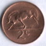 2 цента. 1969 год, Южная Африка. (South-Africa).