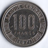 Монета 100 франков. 1971 год, Камерун.