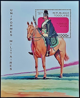 Мини-блок. "Военная форма". 1997 год, Того.