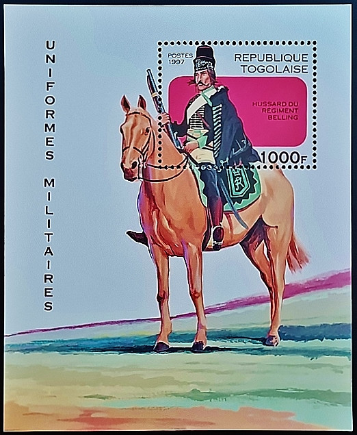 Мини-блок. "Военная форма". 1997 год, Того. Мини-блок. "Военная форма". 1997 год, Того.