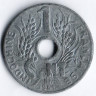 Монета 1 сантим. 1941 год, Французский Индокитай.