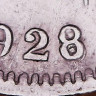 Монета 5 сантимов. 1928/6 год, Бельгийское Конго.