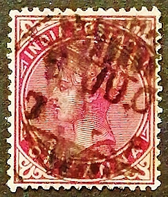 Почтовая марка. "Королева Виктория". 1900 год, Британская Индия.