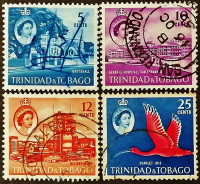 Набор почтовых марок (4 шт.). "Стандарт". 1960 год, Тринидад и Тобаго.