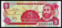 Бона 5 сентаво. 1991 год, Никарагуа.
