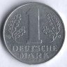 Монета 1 марка. 1962 год, ГДР.