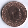Монета 1/2 цента. 1964 год, Сьерра-Леоне.