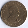 Монета 10 центов. 1984 год, Кения.