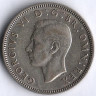 Монета 1 шиллинг. 1946 год, Великобритания (Лев Шотландии).