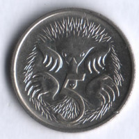 Монета 5 центов. 1993 год, Австралия.