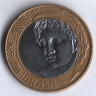 Монета 1 реал. 2007 год, Бразилия.