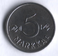 5 марок. 1953 год, Финляндия.