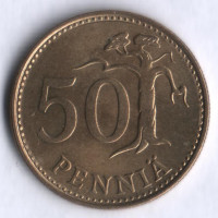 50 пенни. 1981 год, Финляндия.