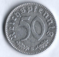 Монета 50 рейхспфеннигов. 1940 год (B), Третий Рейх.
