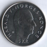 Монета 5 крон. 1995 год, Норвегия. 50 лет ООН.