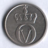 Монета 10 эре. 1961 год, Норвегия.