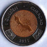 Монета 1 гульден. 2025 год, Кюрасао.