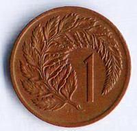 Монета 1 цент. 1974 год, Новая Зеландия.
