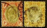 Набор марок (2 шт.). "Король Эдуард VII". 1902 год, Трансвааль (Южная Африка).