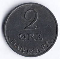 Монета 2 эре. 1948 год, Дания. N;S.