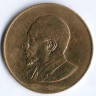 Монета 10 центов. 1966 год, Кения.