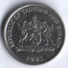 10 центов. 1997 год, Тринидад и Тобаго.