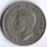 Монета 2 шиллинга. 1941 год, Великобритания.