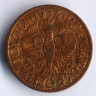 Монета 1 грош. 1934 год, Польша.
