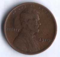 1 цент. 1910 год, США.