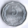 5 сентаво. 1976 год, Чили.