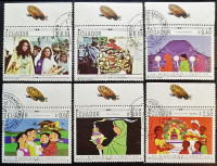 Набор почтовых марок (6 шт.). "Рождество - 1967". 1967 год, Эквадор.
