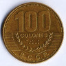 Монета 100 колонов. 2014 год, Коста-Рика.