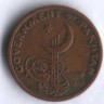 Монета 1 пайс. 1962 год, Пакистан.