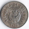 Монета 10 песо. 1989 год, Колумбия.