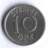 10 эре. 1947 год, Швеция. TS.
