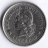 Монета 50 сентаво. 1961 год, Аргентина.