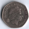 Монета 20 пенсов. 1999 год, Гернси.