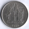Монета 5 крон. 1980 год, Исландия.