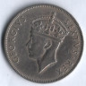 Монета 1 шиллинг. 1950 год, Британская Восточная Африка.