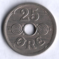 Монета 25 эре. 1930 год, Дания. N;GJ.