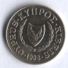 Монета 2 цента. 1998 год, Кипр.
