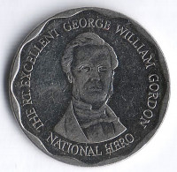 Монета 10 долларов. 2012 год, Ямайка.