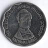 Монета 10 долларов. 2012 год, Ямайка.