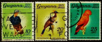 Набор марок (3 шт.). "Птицы". 1968 год, Гайана.
