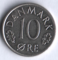 Монета 10 эре. 1979 год, Дания. B;B.