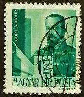 Почтовая марка (12 f.). "Артур Гёргей". 1943 год, Венгрия.
