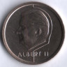 Монета 20 франков. 1994 год, Бельгия (Belgique).