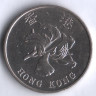 Монета 1 доллар. 1994 год, Гонконг.